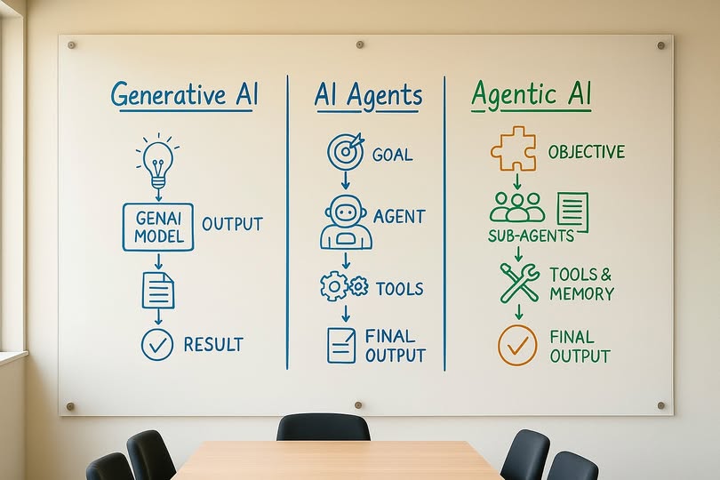 <div>AI Tạo Sinh, AI Agent & AI T&aacute;c Tử: Giải Th&iacute;ch 