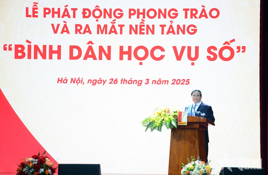 <div>Thủ tướng Phạm Minh Ch&iacute;nh dự Lễ ph&aacute;t động Phong tr&agrave;o 